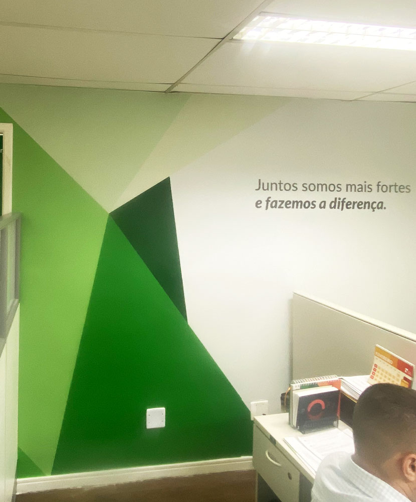 papel de parede para escritórios internos